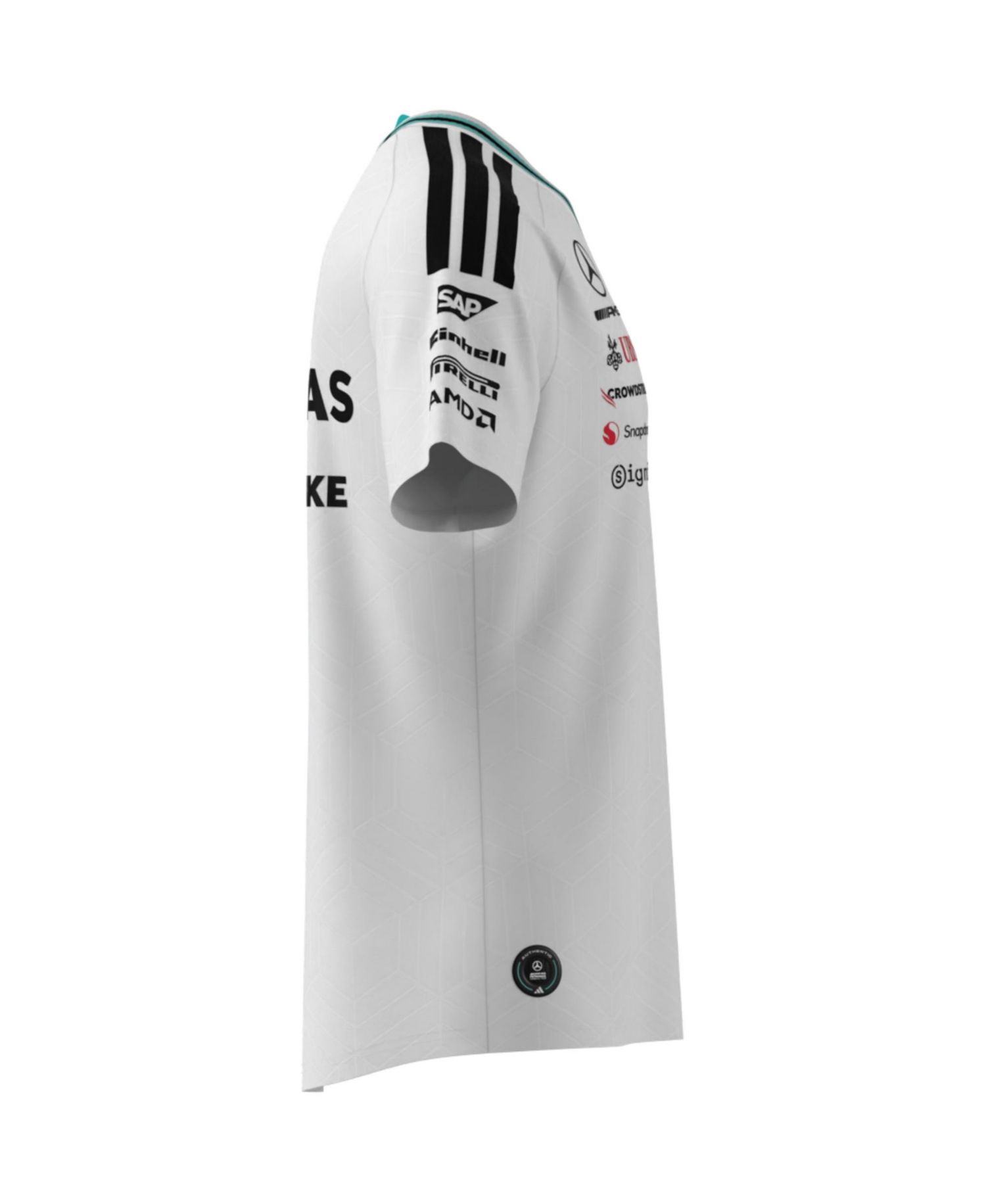 Men's White Mercedes-AMG Petronas F1 Team 2026 Driver Authentic Jersey