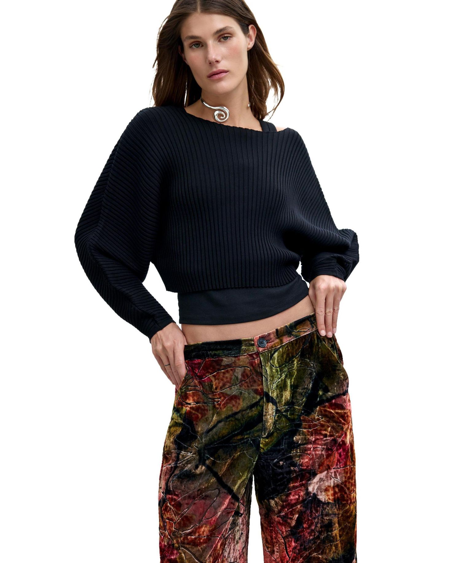Women's M. C. Lacroix Wide-Leg Velvet Trousers