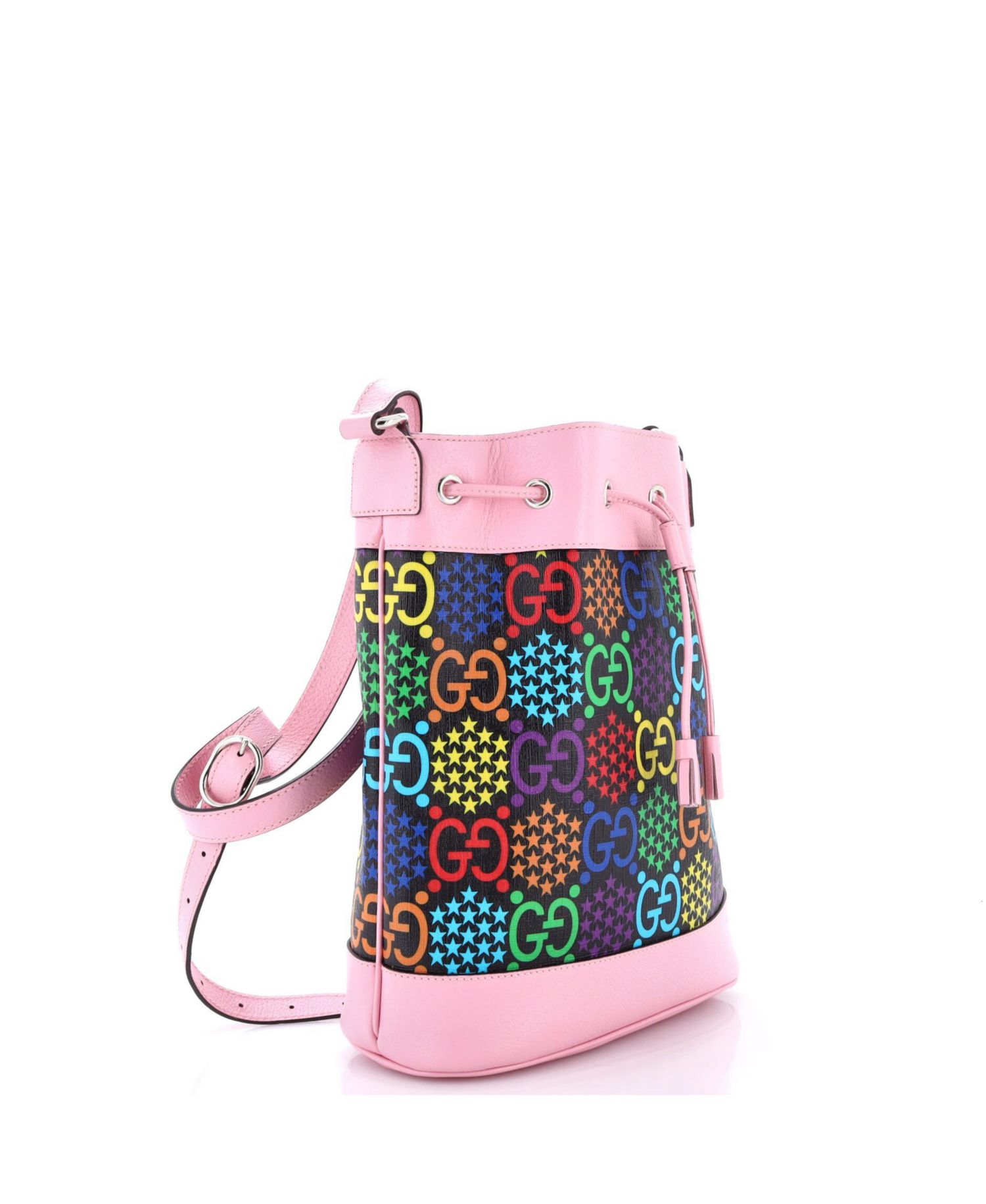 Medium Bucket Bag Psychedelic Print GG Coated Canvas