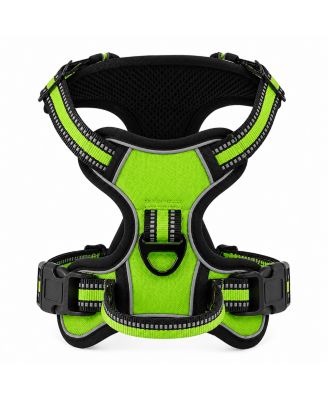Reflective No Pull Dog Harness with Front and Back Leash Clips, Adjustable Breathable Mesh Pet Vest | Medium