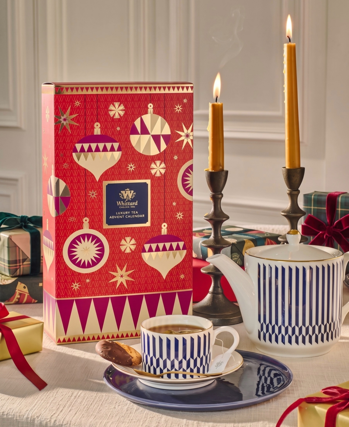 Whittard of Chelsea Holiday Tea Advent Calendar 48-Count Teabag Set