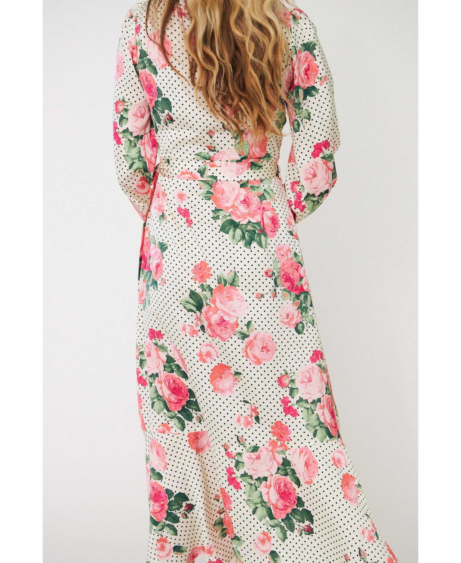 Women's Lara Fit & Flare Polka Dot Midi Dress