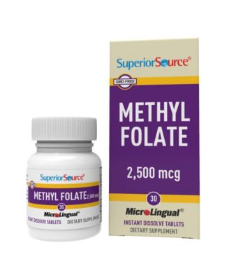 Methyl Folate 2,500 mcg - 30 Sublingual Dissolving Tablets