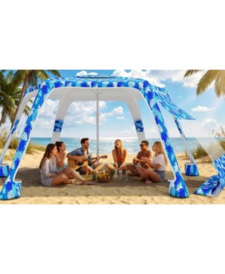 Beach Cabana 6-Corner UPF50+ Adjustable Sun Shelter camping