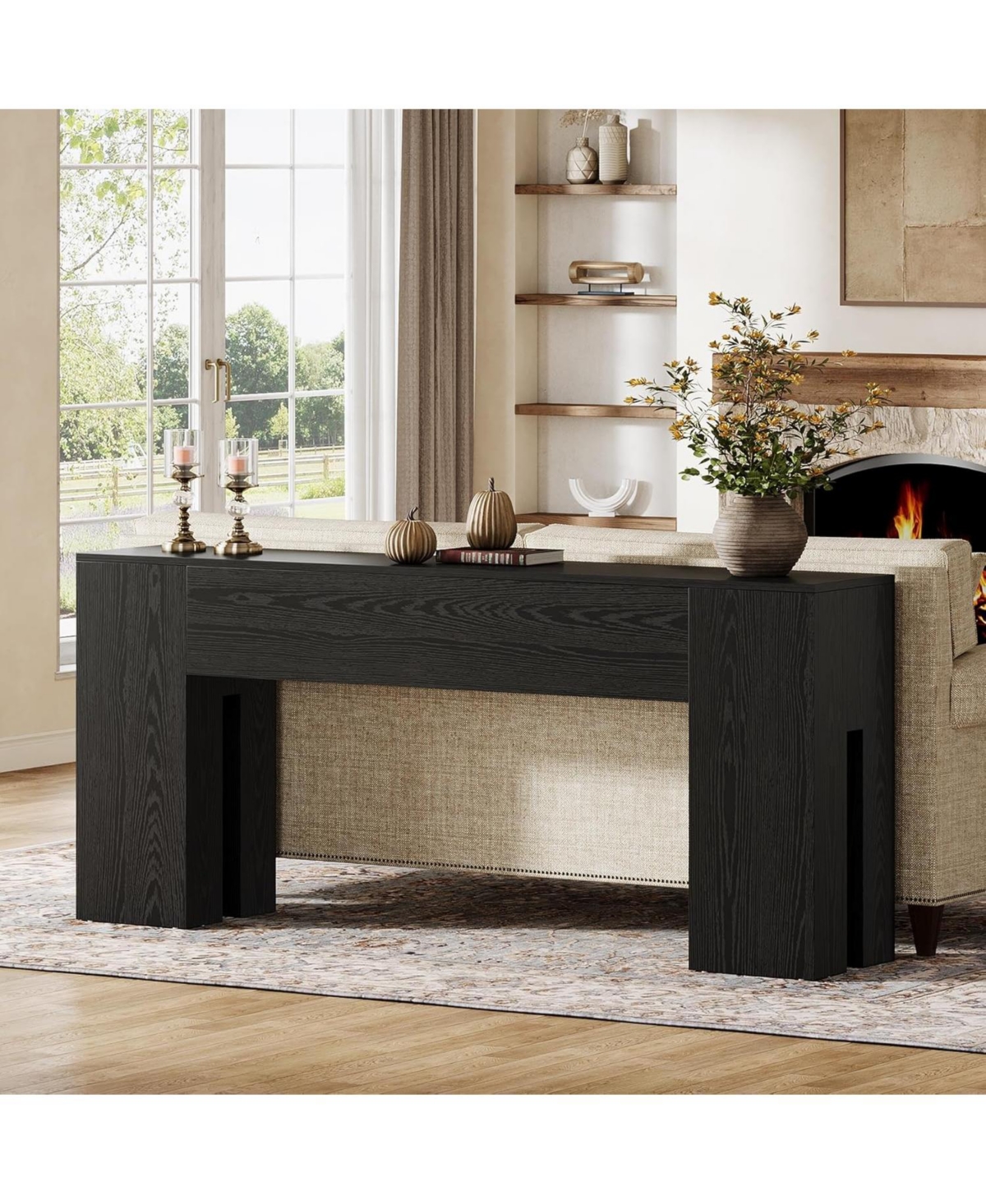 Tribesigns 71-Inch Long Console Table, Farmhouse Sofa