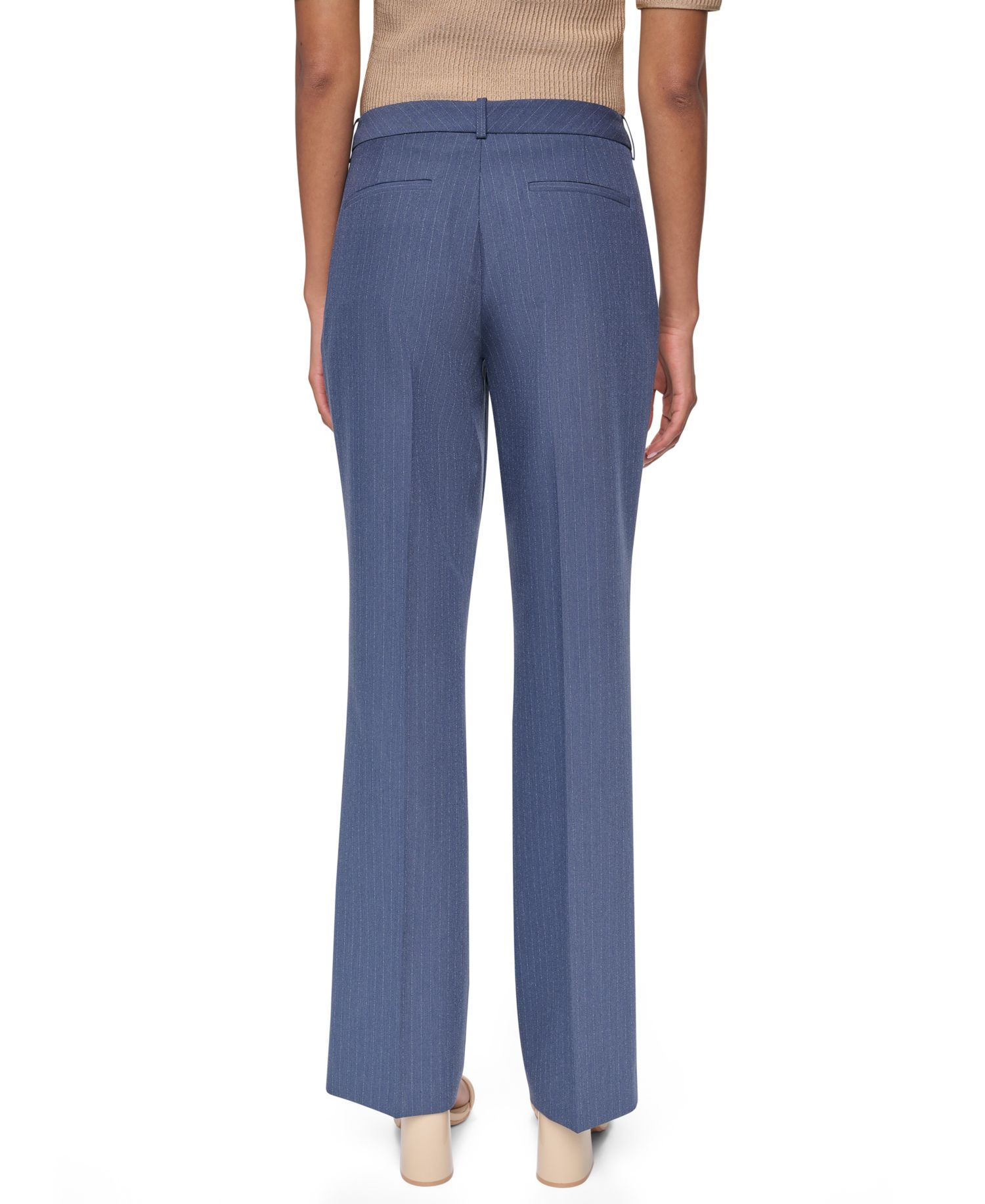 Women's Modern F Pinstripe Straight-Leg Trousers