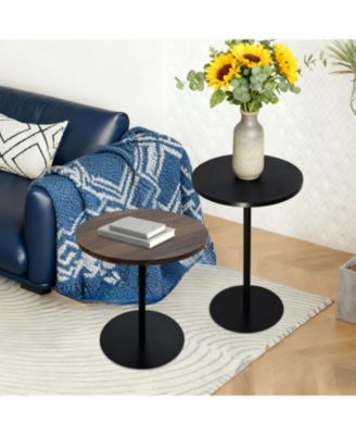 2-Piece Nesting Round Tables, Concentric Circle Top