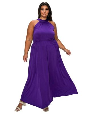 Plus Size Cassia Halter Neck Dress