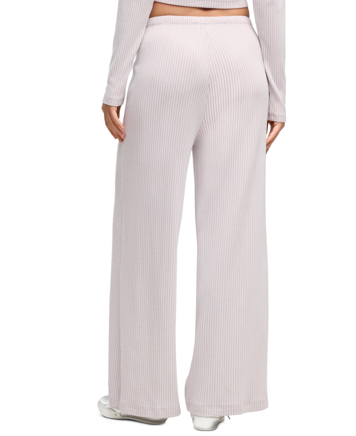 Puma Women's Essentials Ribbed Wide-Leg Pants