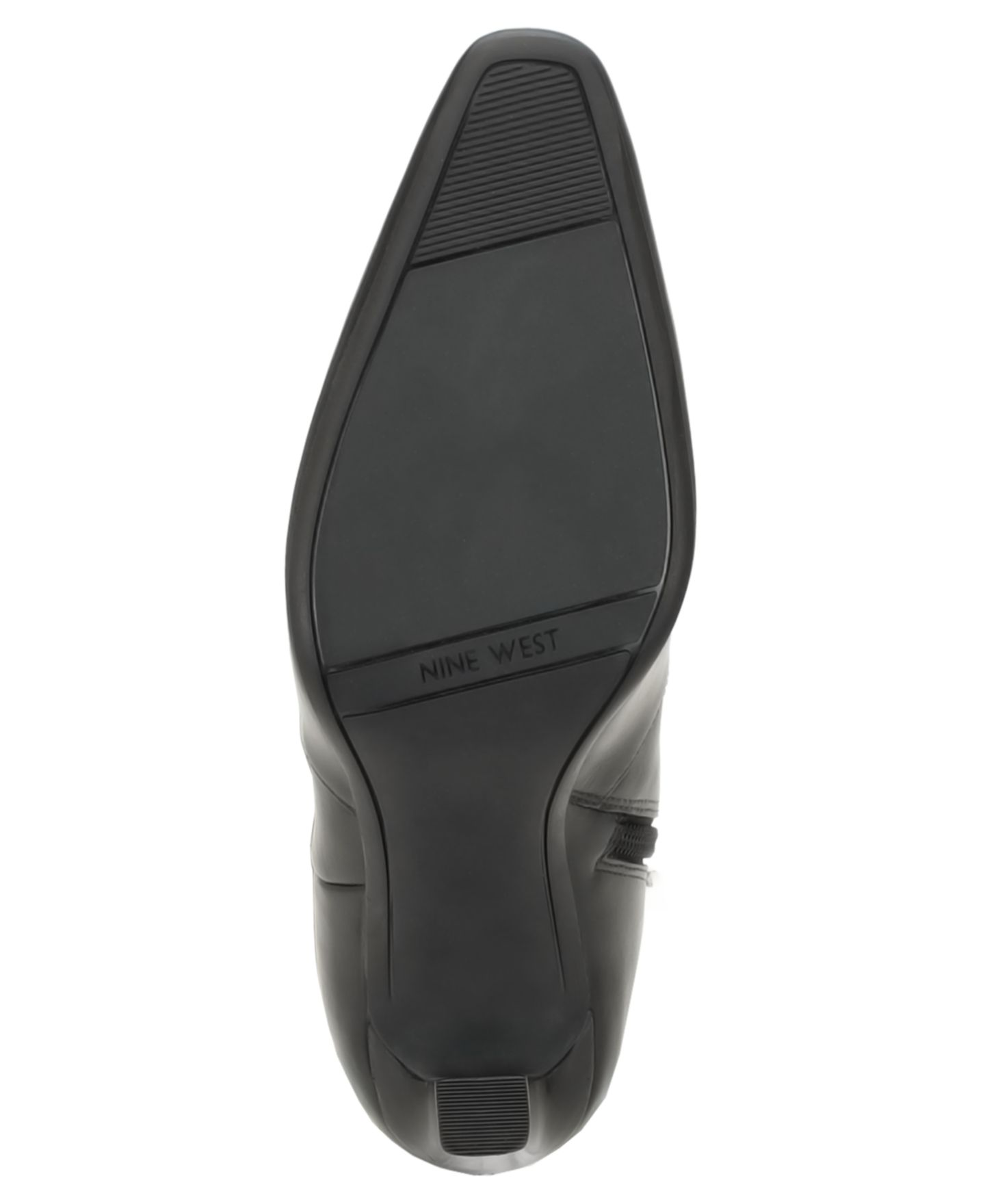 Женские ботинки Nine West Hover Tall Leather Square Toe Dress Boots, цвет: Чёрный кожаный — фото 5