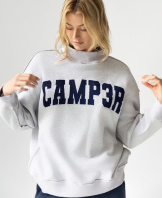 Women's Reversible Mock-Neck Sweatshirt