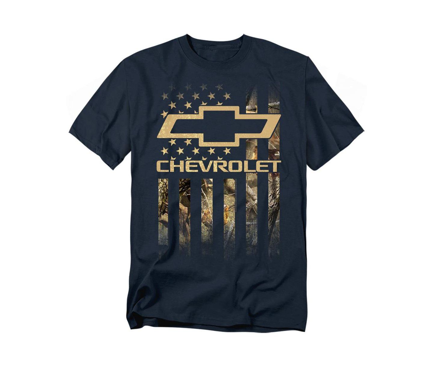 Мужская футболка Corvette Camo Flag, цвет: Тёмно-синий — фото 1