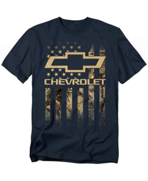 Мужская футболка Corvette Camo Flag, цвет: Тёмно-синий