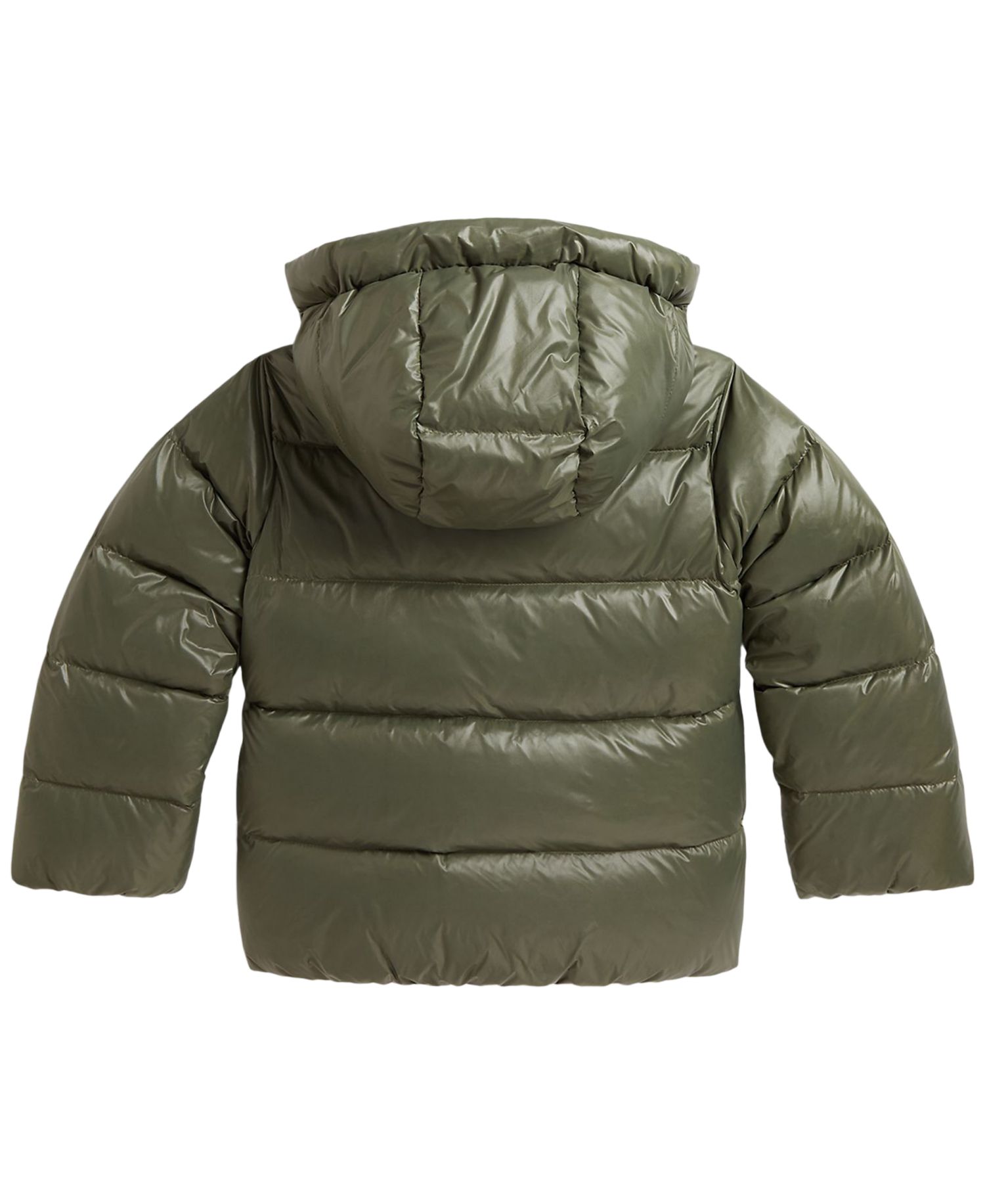 Girls' 2T-6X Glossy Down Hooded Jacket