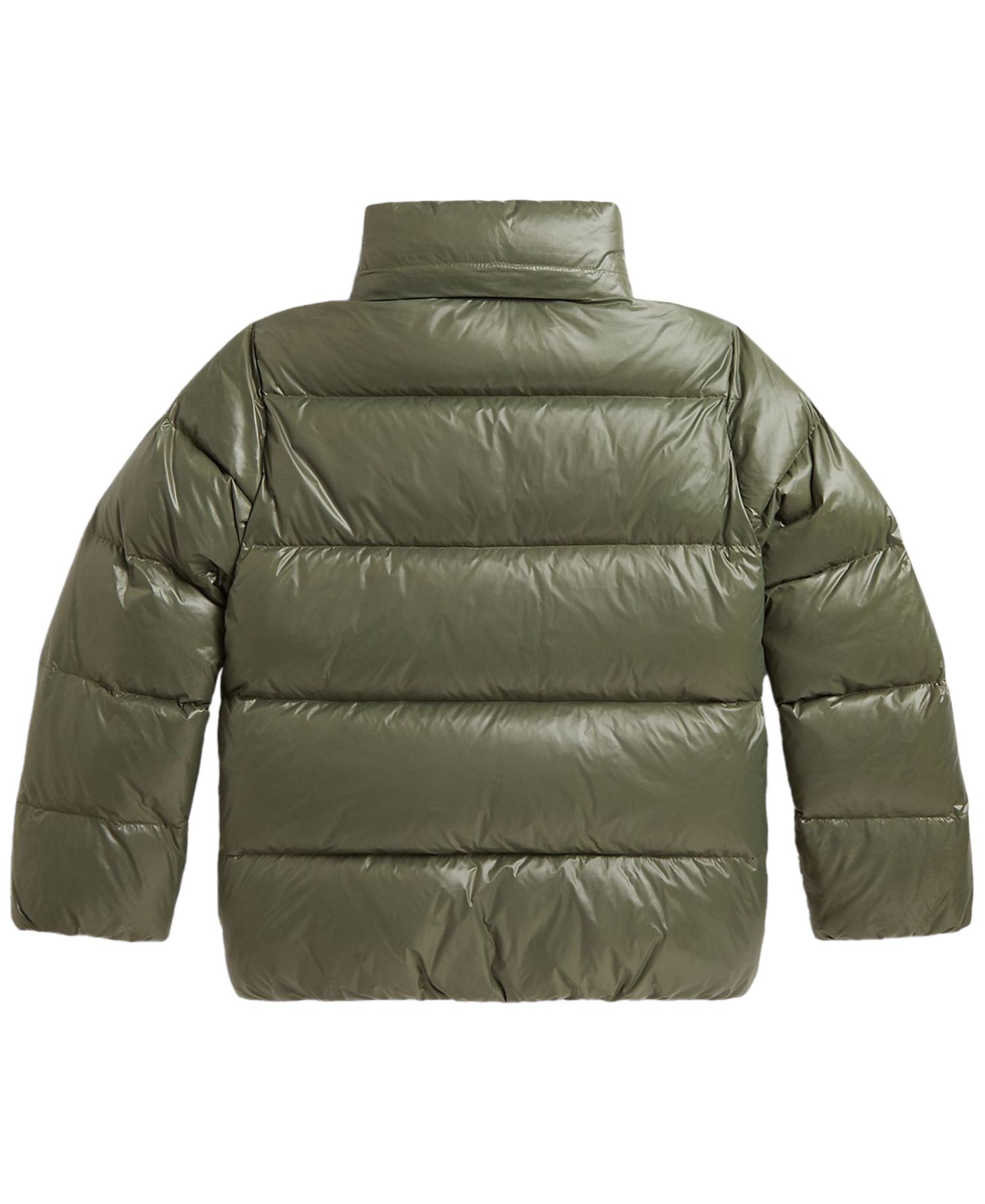 Girls' 7-16 Glossy Down Hooded Jacket