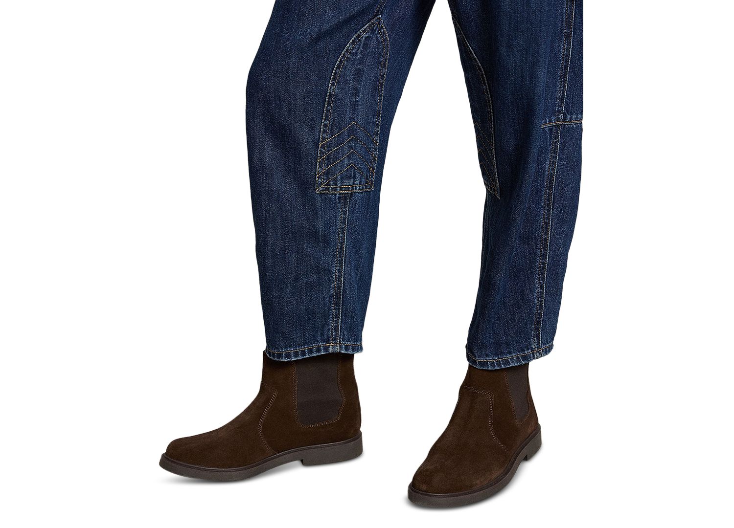 Girls' 7-16 Curved Tapered Cotton Denim Jeans