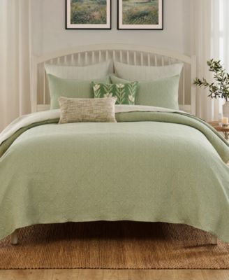 Harper Jacquard-Woven Reversible 2-Piece Coverlet Set, Twin
