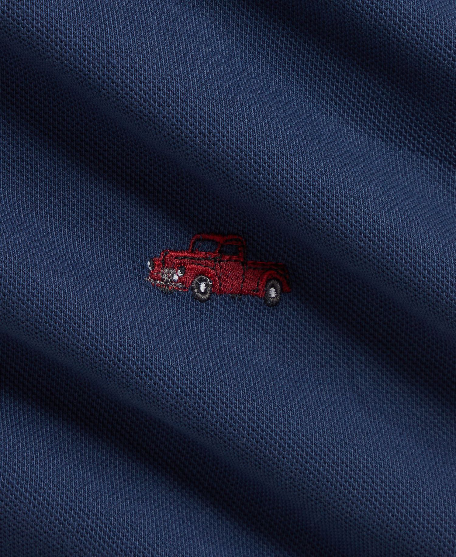 Baby Boys' Truck-Embroidered Cotton Polo Coverall