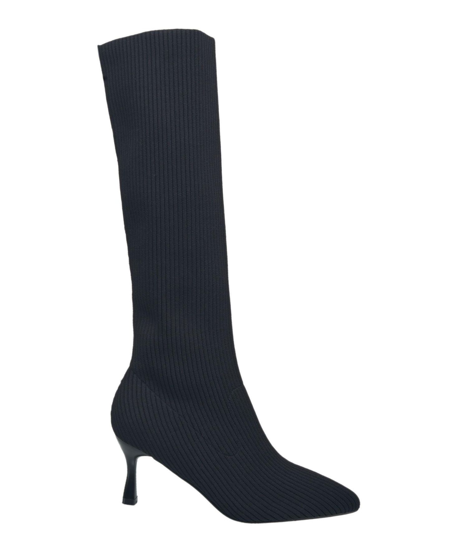Женские ботинки French Connection Stretch Knit Knee High Boot, цвет: Чёрный — фото 2