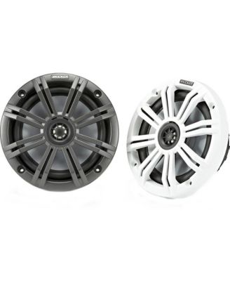 6.5" Marine Coaxial Speakers Weather-Resistant Audio Grilles - 45KM654