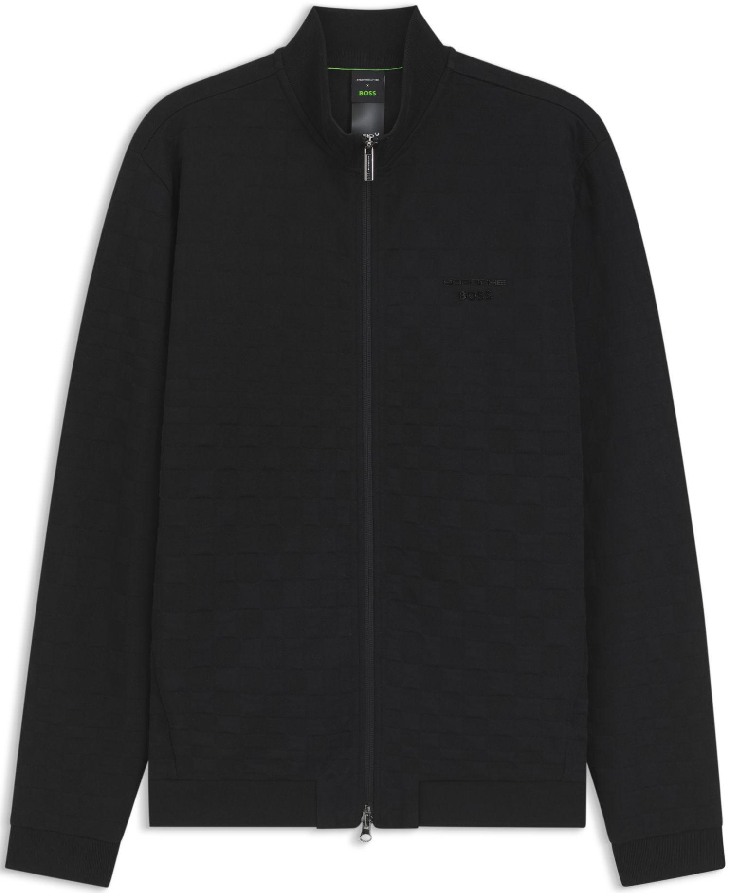 BOSS by x Porsche Men's Regular-Fit Check Jacquard Sweatshirt