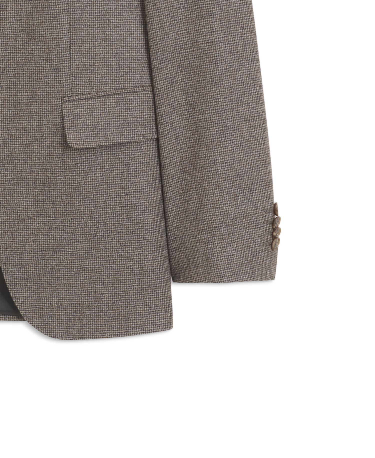 Men's Virgin Wool Slim-Fit Patterned Suit