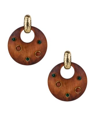 Gold-Plated Doorknocker Earrings
