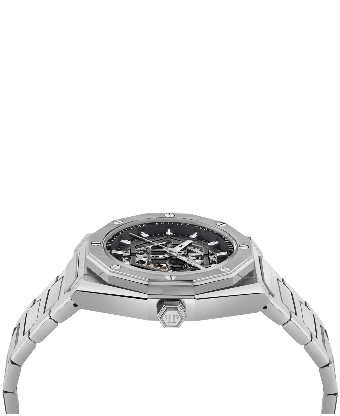 Мужские часы Philipp Plein Silver Stainless Steel Bracelet Watch 44mm — фото 2