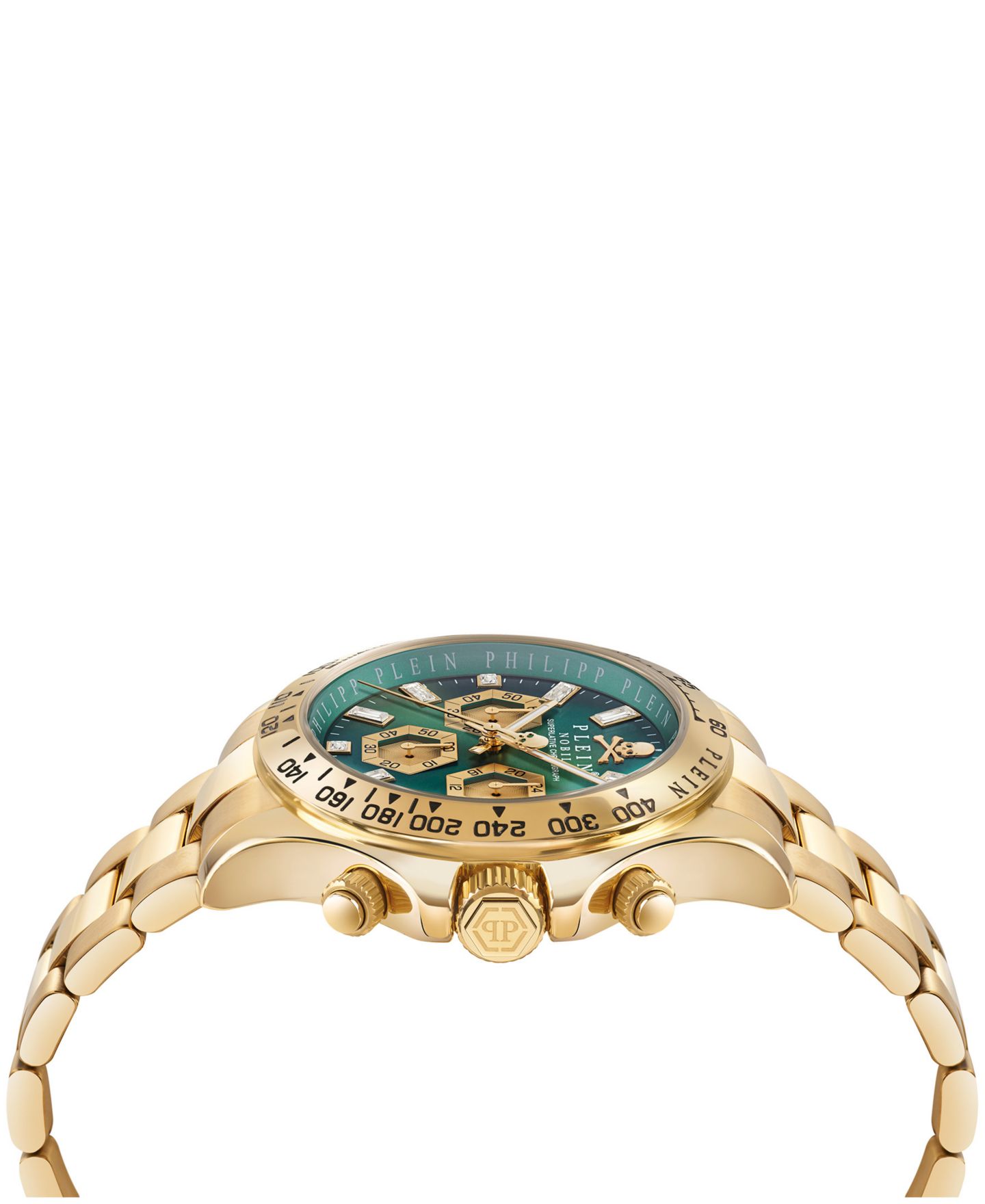 Мужские часы Philipp Plein Nobile IP Yellow Gold Stainless Steel Bracelet Watch 43mm — фото 2