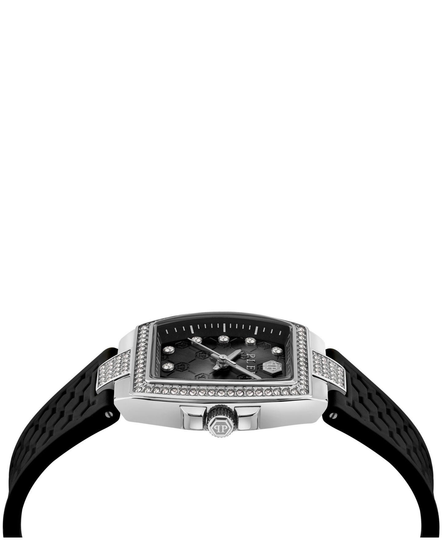 Женские часы Philipp Plein Supreme Black Silicone Strap Watch 30mm — фото 2