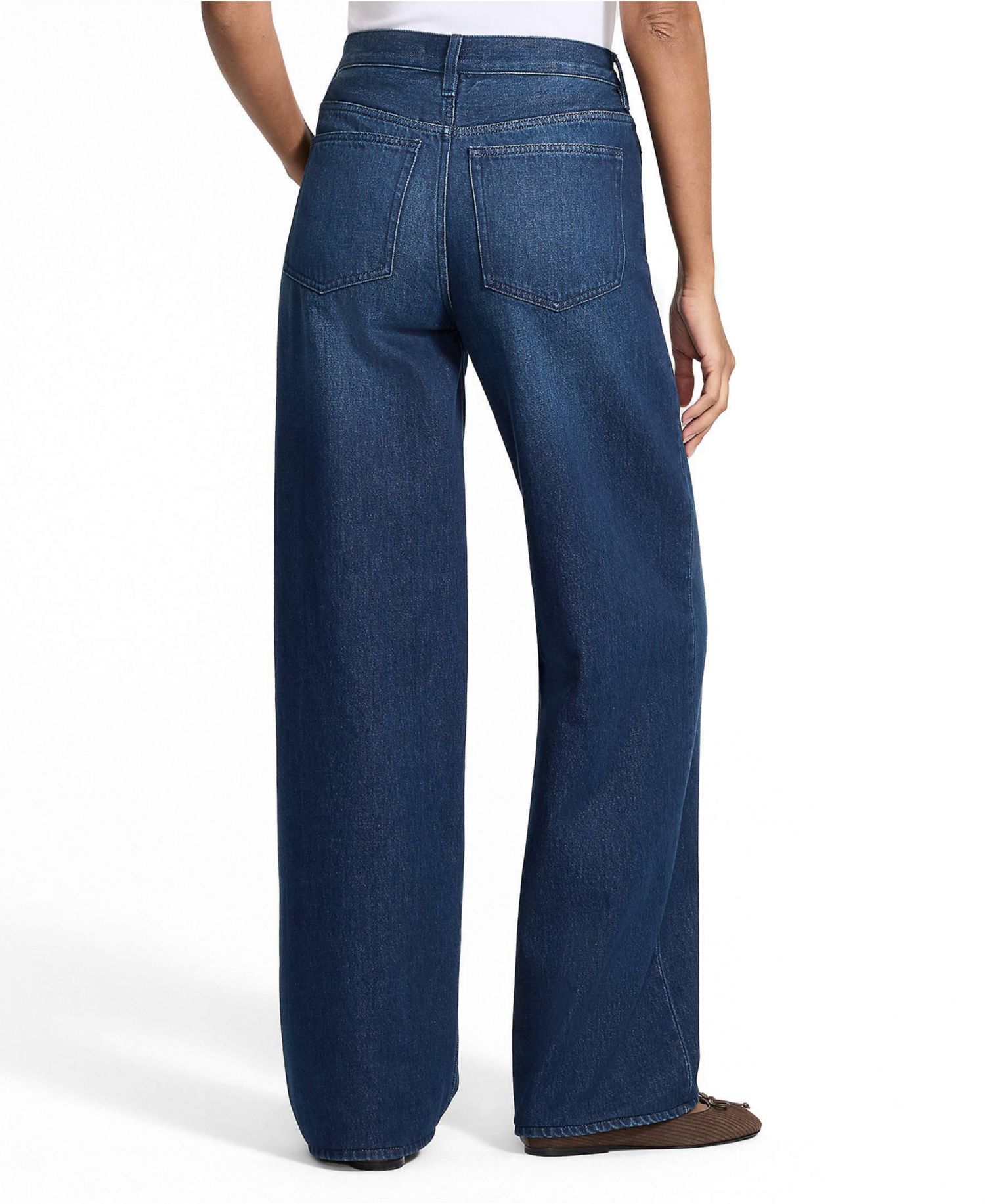 Women's Rigid Denim Mid Rise Baggy Jeans