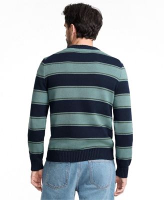 Men's Long Sleeve Drifter Stripe Crewneck Sweater
