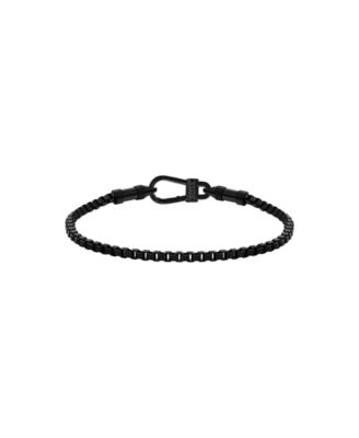 Men's Liam Ionic Plated Black Steel Bracelet