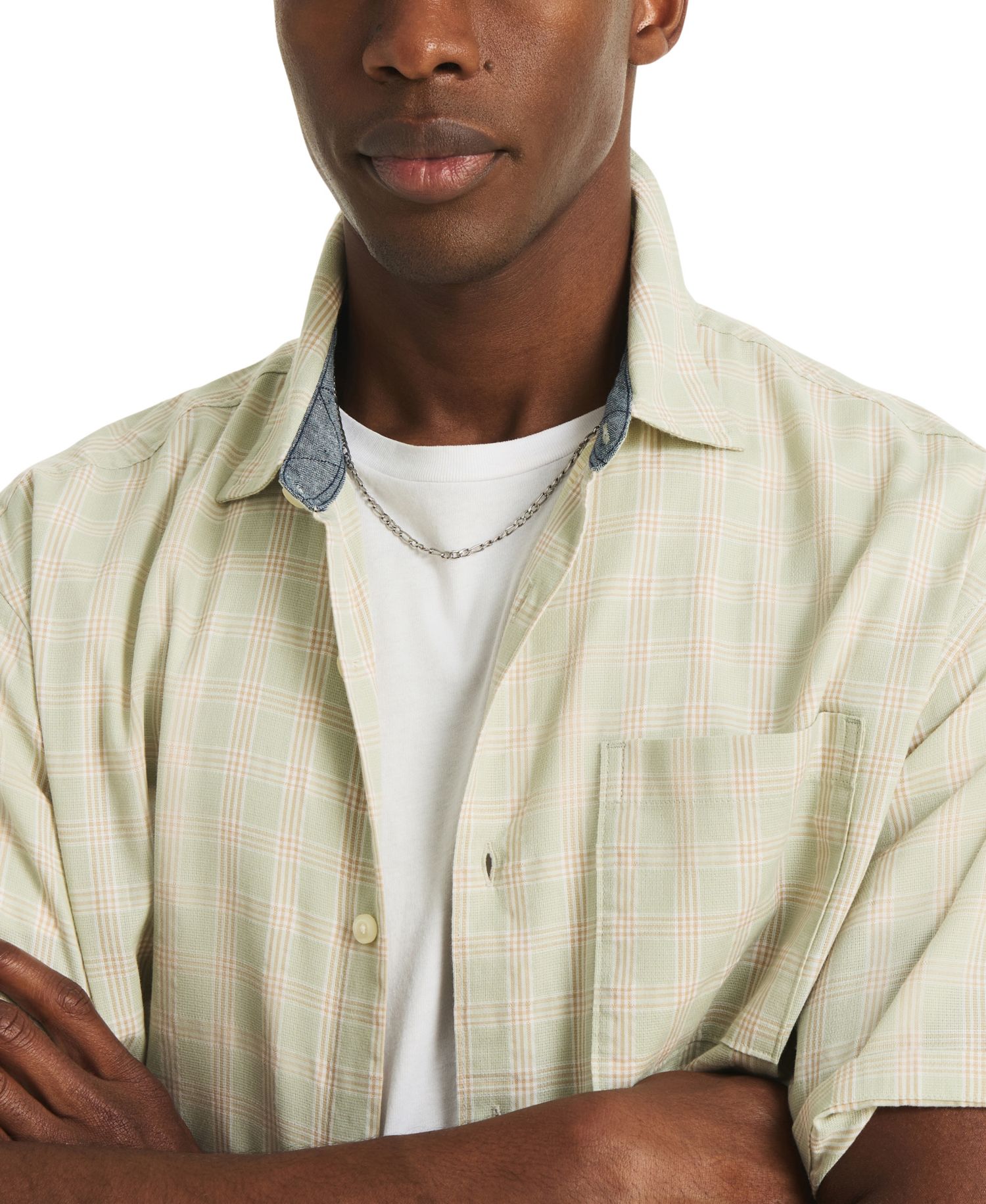 Men's Cotton Plaid Shirt
