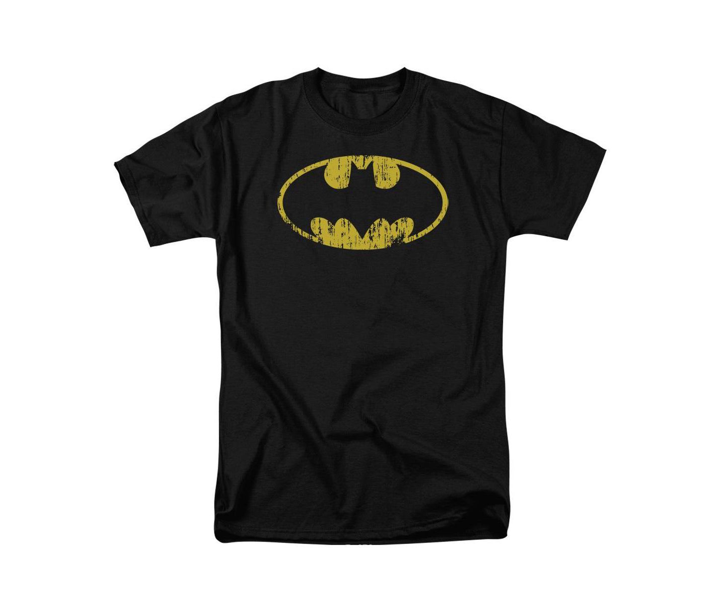 Мужская футболка Batman Big & Tall Classic Logo Distressed, цвет: Чёрный — фото 1
