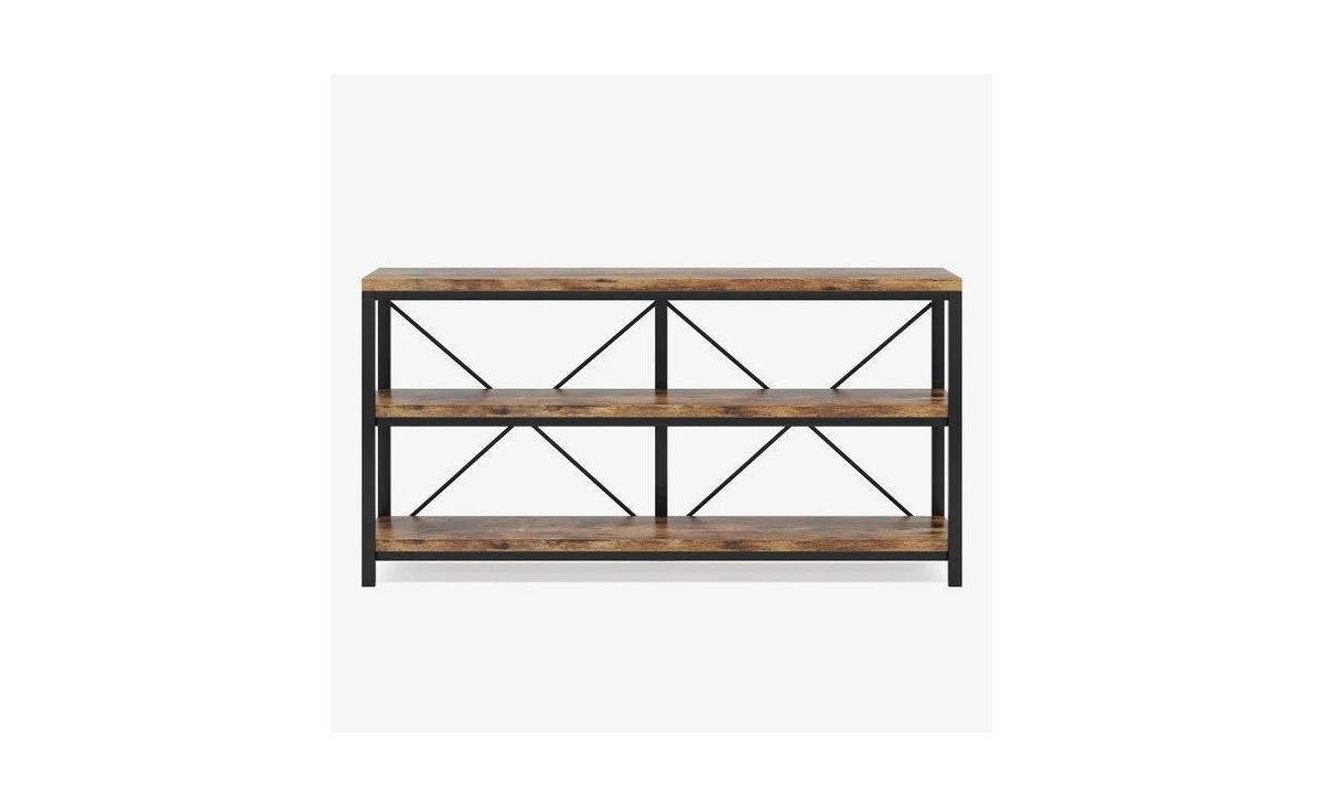 Slickblue 55" Console Table with 3-Tier Storage Shelves