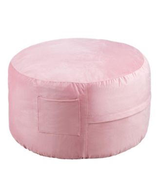 Round Memory Foam Bean Bag Chair with Washable Cover