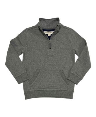 Toddler Boys (2T- 4T) Organic French Terry Half-Zip Kanga Pullover