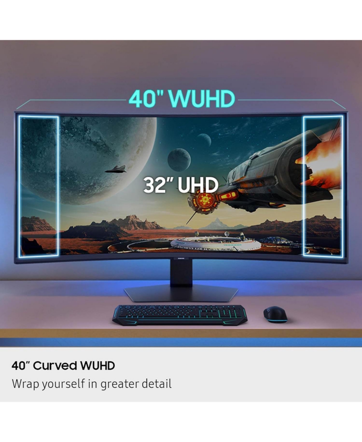 Samsung Odyssey G75F 40" Curved 5K 180Hz Ultrawide Computer Monitor