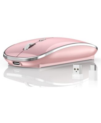Rechargeable Silent Wireless Mouse Dual Mode 3 Adjustable DPI Portable