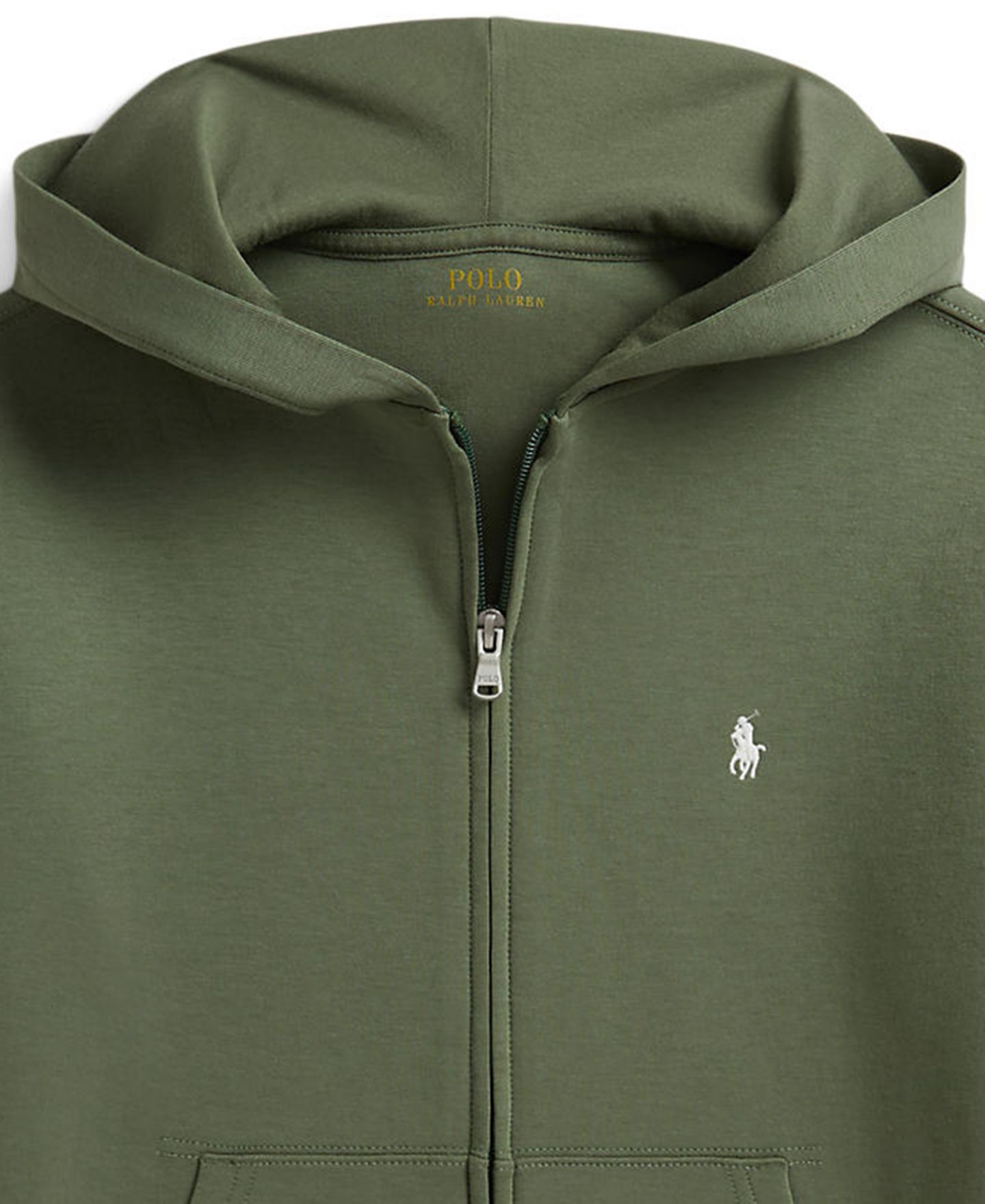 Худи Polo Ralph Lauren Double-Knit Full-Zip для мальчиков, цвет: Зелёный — фото 3