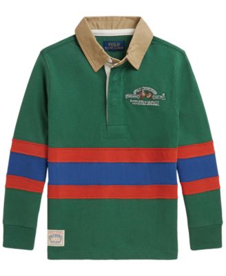Boys' 2T-7 Polo Sportsman Cotton Rugby Shirt