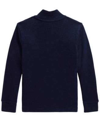 Polo Ralph Lauren Boys' 2T-7 Estate Rib Quarter-Zip Sweater - Macy's