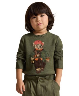 Boys' 2T-7 Polo Bear Sweater