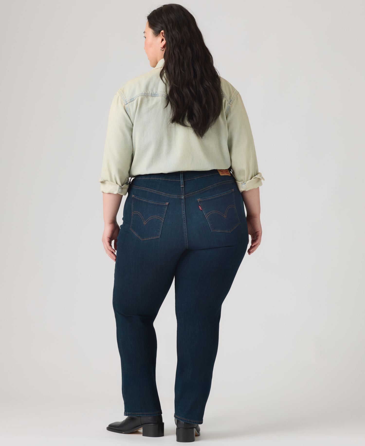 Trendy Plus Size Classic Straight Leg Jeans