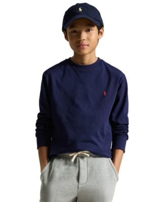 Boys' 8-20 Cotton Jersey Long-Sleeve T-shirt