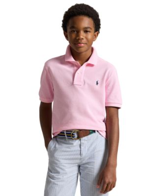 8-20 Boys' Cotton Mesh Logo Polo Shirt
