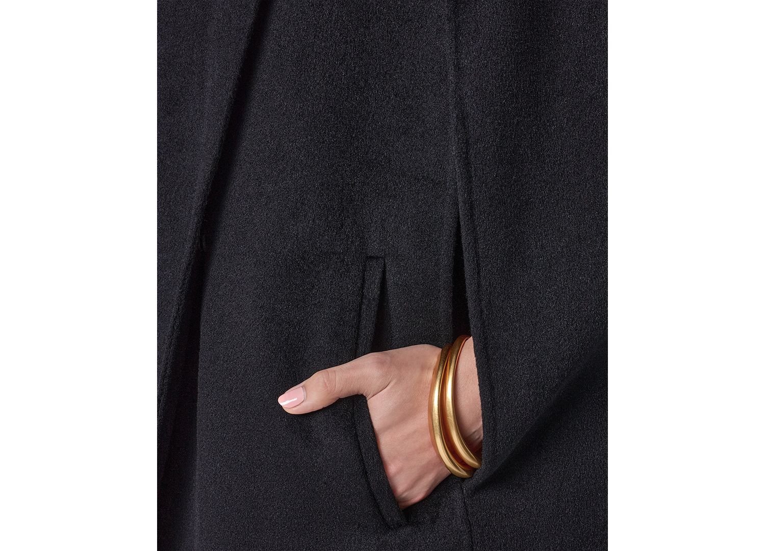 Women's Wool-Blend Maxi Cape Coat