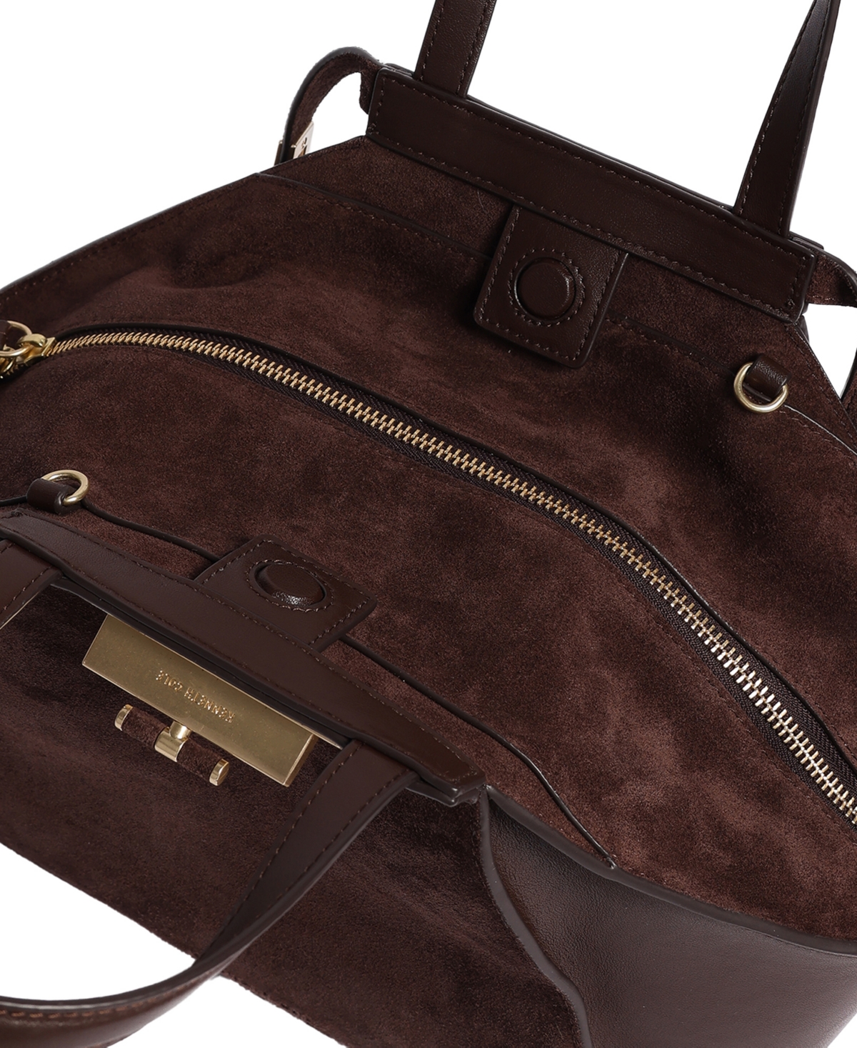Kenneth Cole Detachable Leather Small Crossbody Satchel Handbag