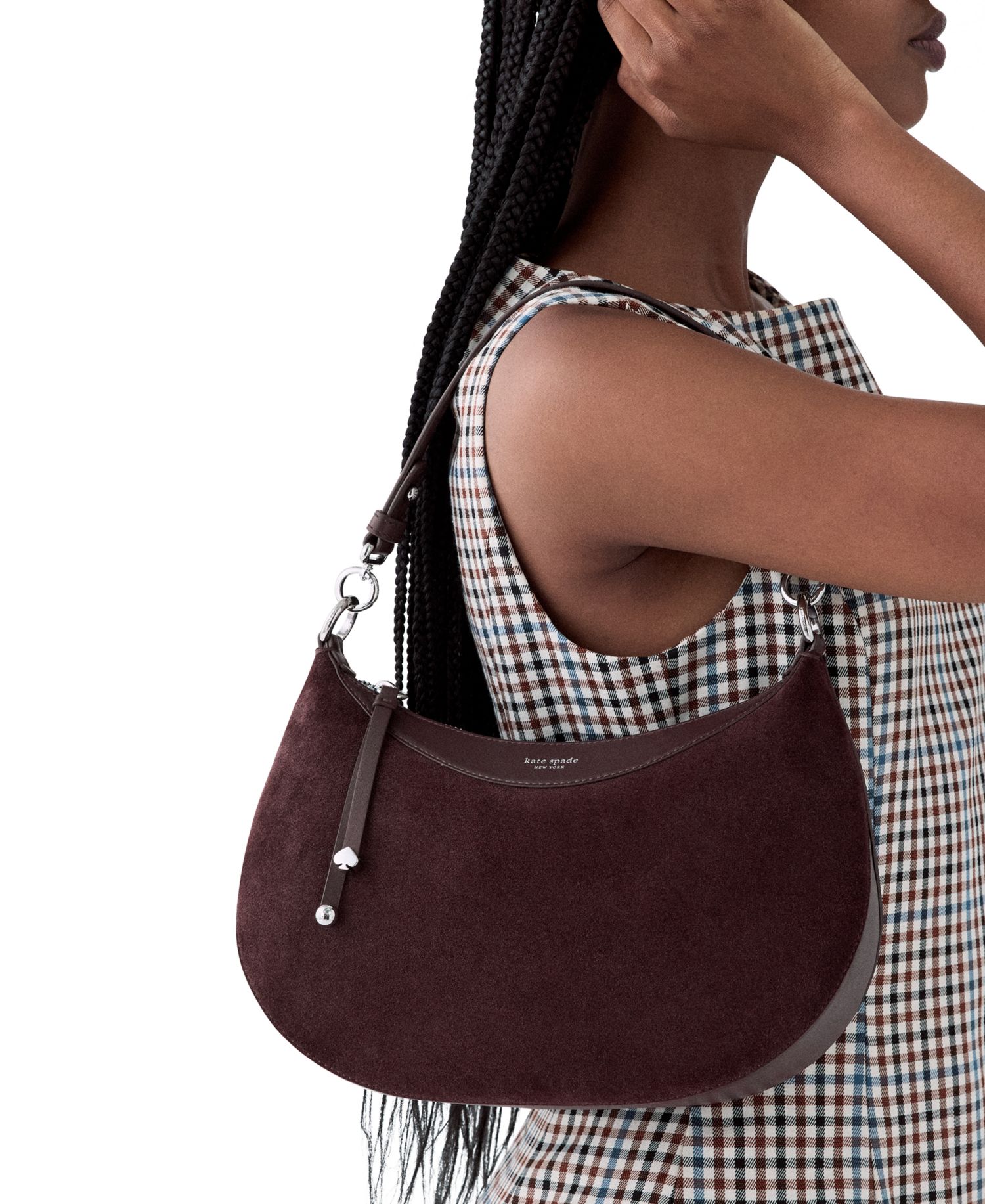 Liv Medium Suede Shoulder Bag